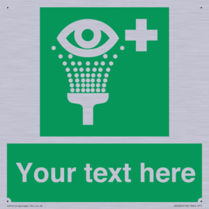 Custom Eye Wash Station Sign